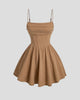 Ruched Corset Skater Mini Dress