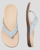 Thong Flip Flop Sandals with Buckle Strap Detail