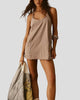 Sleeveless Racerback Mini Dress with Pockets