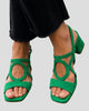 Cut-Out Block Heel Slingback Sandals