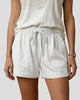 Drawstring Waist Patch-Pocket Shorts