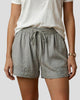 Drawstring Waist Patch-Pocket Shorts