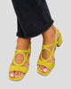 Cut-Out Block Heel Slingback Sandals