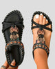 Bohemian Beaded Slingback Sandals