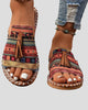 Tassel Open-Toe Flat Slide Sandals