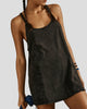 Sleeveless Racerback Mini Dress with Pockets