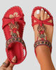 Bohemian Beaded Slingback Sandals