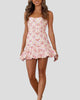 Sweetheart Strapless Printed Mini Dress