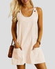 Sleeveless Scoop-Neck A-Line Pocket Mini Dress