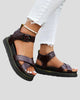 Platform Criss-Cross Ankle Strap Sandals