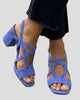 Cut-Out Block Heel Slingback Sandals