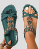 Bohemian Beaded Slingback Sandals