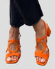 Cut-Out Block Heel Slingback Sandals