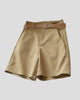 Belted High-Waisted Wide-Leg Shorts