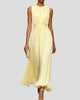 Sleeveless Round-Neck Ruched Waist Maxi Sundress