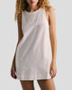 Sleeveless Round Neck Open-Back Mini Dress