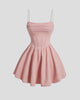 Ruched Corset Skater Mini Dress