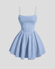 Ruched Corset Skater Mini Dress