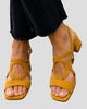Cut-Out Block Heel Slingback Sandals