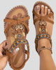 Bohemian Beaded Slingback Sandals